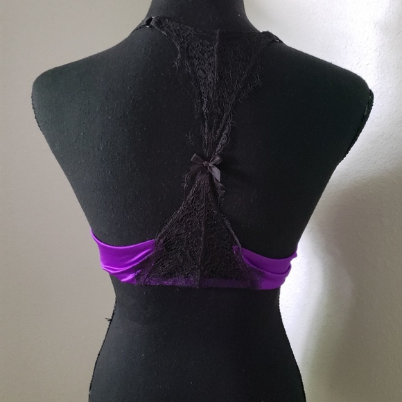 NWT VS Sexy Purple and Black Lace Bra - Picture 7 of 8
